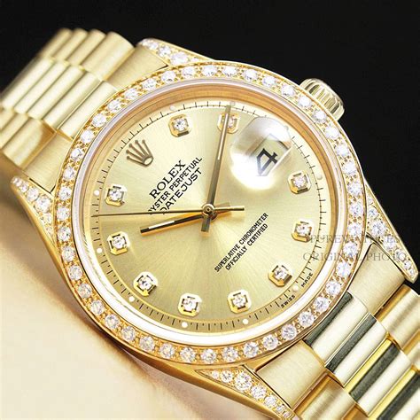 gold presidential rolex used|rolex presidential 18k solid gold.